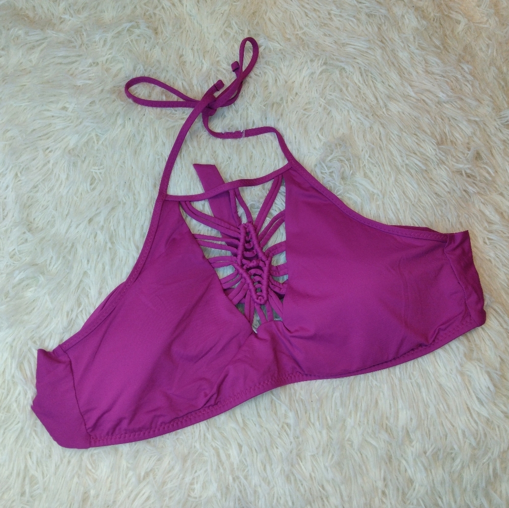 BECCA Janis High Neck Halter Bikini Top - Picture 3 of 5
